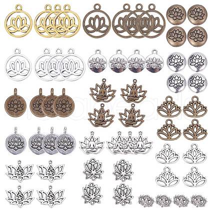 SUNNYCLUE Tibetan Style Filigree Alloy Pendants TIBEP-SC0001-18-1