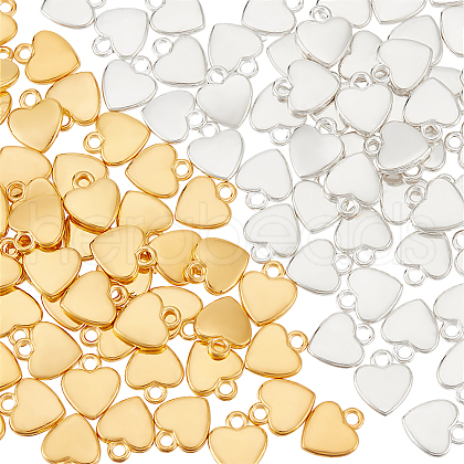 Unicraftale 100Pcs 2 Colors Tibetan Style Alloy Charms FIND-UN0015-54-1