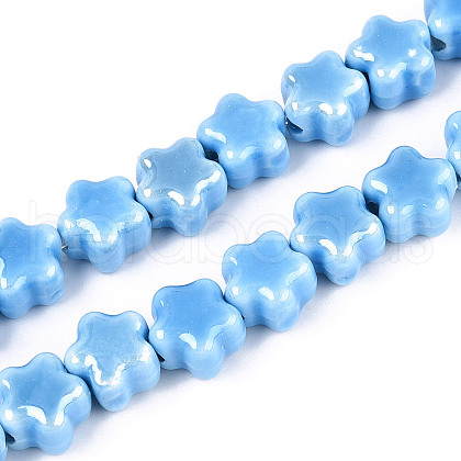 Handmade Porcelain Bead Strands PORC-N011-04J-1