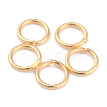 Rack Plating Brass Jump Rings X-KK-O139-18G-G-1