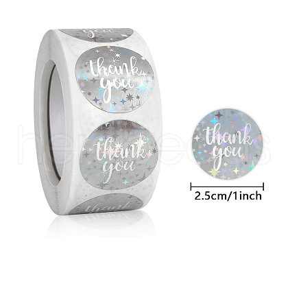 Self-Adhesive Paper Thank You Roll Stickers X-PAAG-PW0001-150E-1