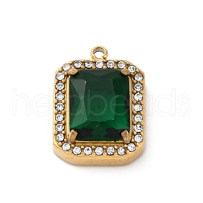 Ion Plating(IP) 304 Stainless Steel Micro Pave Clear Cubic Zirconia STAS-P366-36A-G-1