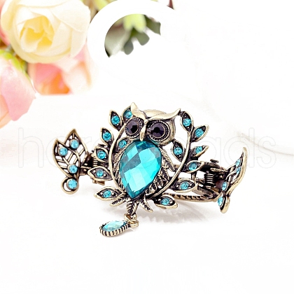 Alloy Rhinestone Claw Hair Clips PW-WG1CC66-03-1