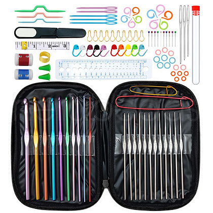 DIY Hand Knitting Craft Art Tools Kit for Beginners WG89376-02-1