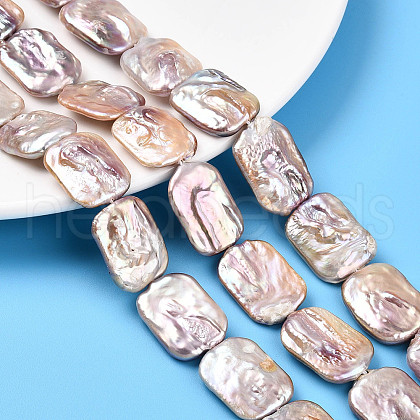 Baroque Natural Keshi Pearl Beads Strands PEAR-S020-D09-1