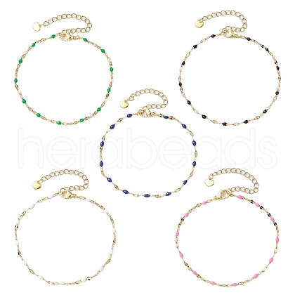 304 Stainless Steel Link Chains Bracelets BJEW-JB11044-1
