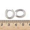 Oval Brass Hoop Earrings EJEW-D320-09P-5