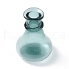 Miniature Glass Dried Flower Vase Ornaments GLAA-A006-01A-1