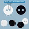 Fingerinspire 800Pcs 2 Colors Multi Colour DIY Handcraft Buttons For Dolls Clothes RESI-FG0001-01-2