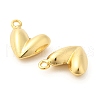 Heart Brass Pendants KK-L237-005G-2