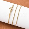 Ion Plating(IP) 304 Stainless Steel Snake Chains Necklaces NJEW-O058-22G-3