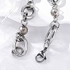 Tarnish Resistant 304 Stainless Steel Round Link Chain Bracelets BJEW-I293-01P-3