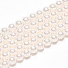 Baking Painted Pearlized Glass Pearl Bead Strands HY-N002-4mm-A11-3