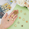 HOBBIESAY 36Pcs 6 Colors Cat Eye Pendants FIND-HY0002-83-3