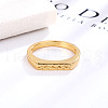 Retro Fashionable Brass Finger Rings for Women FS-WGEC037-05-2