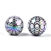 UV Plating Opaque Acrylic Beads OACR-T028-69B-2