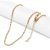 Ion Plating(IP) 201 Stainless Steel Chain Necklaces NJEW-P309-23G-2