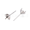 Non-Tarnish 316 Surgical Stainless Steel Stud Earring Setting X-STAS-S117-023C-2