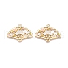Rack Plating Alloy Enamel Pendants ENAM-N056-405A-1