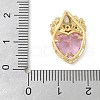 Brass Micro Pave Cubic Zirconia Beads KK-K298-05G-01-3