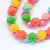 Flower Dyed Synthetic Coral Beads CORA-Q023-13-1