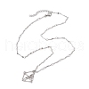 3Pcs 3 Sizes 304 Stainless Steel Wavy Bar Link Chain Macrame Pouch Necklace Making NJEW-JN05065-2