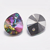 Faceted K9 Glass Rhinestone Charms RGLA-F053-E-001VO-2