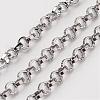 Tarnish Resistant 304 Stainless Steel Rolo Chains CHS-K001-95-1