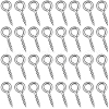 Beebeecraft 400Pcs 304 Stainless Steel Screw Eye Pin Peg Bails STAS-BBC0005-10-1
