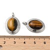 Natural Tiger Eye Pendants KK-M270-41P-01-3