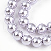 Baking Painted Pearlized Glass Pearl Bead Strands HY-N002-4mm-A04-4