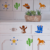 6Pcs 6 Styles MexicanTheme PET Hollow Out Drawing Painting Stencils DIY-WH0394-0016-6