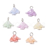 Craft Style Acrylic Fish Shape Pendants PALLOY-JF03923-2