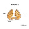 Elegant Stainless Steel Wing Stud Earrings ZS1121-1-3