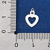 925 Sterling Silver Heart Charms STER-G045-01S-02-3