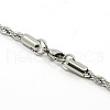 Tarnish Resistant Rope Chain Necklace for Men NJEW-F027-42-C-3