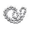 Electroplated Natural Lava Rock Beads Strands G-A256-A01-01D-3