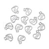 Brass Micro Clear Cubic Zirconia Pendants ZIRC-F120-045P-4