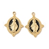 304 Stainless Steel Enamel Pendants STAS-U057-12G-02-1