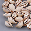 Electroplate Cowrie Shell Pendants X-SSHEL-S261-11-1