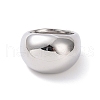 Non-Tarnish 304 Stainless Steel Chunky Dome Finger Ring for Women STAS-E168-09P-02-2