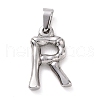 Non-Tarnish 304 Stainless Steel Pendants STAS-F235-01P-2