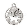 304 Stainless Steel Charms STAS-S178-01P-1
