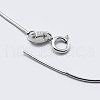 Anti-Tarnish Rhodium Plated 925 Sterling Silver Chain Necklaces STER-F039-14P-2