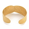 Real 18K Gold Plated 304 Stainless Steel Cuff Bangles BJEW-L695-001G-01-3