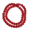 Transparent Glass Beads Strands GLAA-H038-02E-2