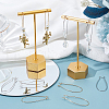 SOFPLATE 200Pcs 2 Colors Brass Hoop Earrings Findings Kidney Ear Wires KK-SP0001-30-4