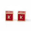 Rack Plating Brass Enamel Beads KK-B060-04G-03-3