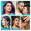  10Pcs 5 Size 316L Surgical Stainless Steel Huggie Hoop Earrings for Girl Women EJEW-TA0001-10-7