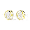 Transparent Glass Enamel Beads GLAA-G084-01B-2